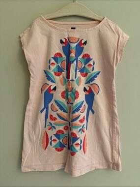 Tea Collection Parrot Print Dress